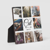 Best Cat Ever Memorial Gift Modern Photo Paw Fotoplaat (Voorkant)