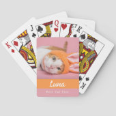 Best Cat Ever Personalized Poker Cards Pokerkaarten (Achterkant)