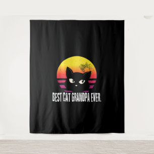 Best Cat Grandpa Ever Cat Retro Cft Wandkleed