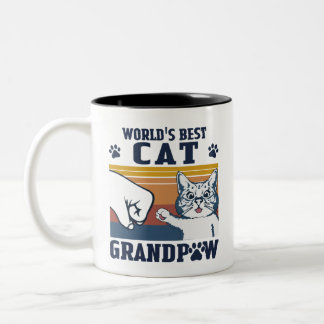 Best Cat Grandpa Tweekleurige Koffiemok