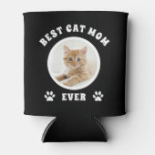 Best Cat Mam Ever Aangepaste Foto Aangepast Blikjeskoeler (Voorkant)