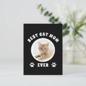 Best Cat Mam Ever Aangepaste Foto Aangepast Briefkaart (Staand voorkant)
