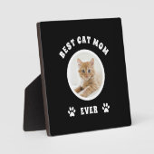 Best Cat Mam Ever Aangepaste Foto Aangepast Fotoplaat (Voorkant)