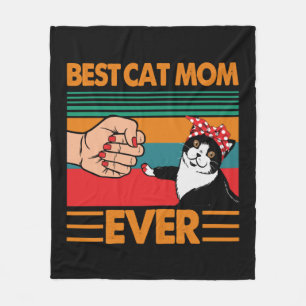 Best Cat Mam Ever Bandana Fleece Deken
