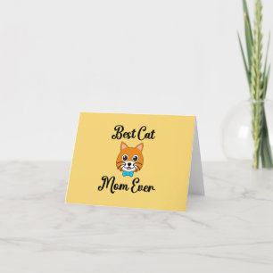 Best Cat Mam Ever Bedankkaart