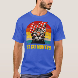 Best Cat Mam Ever Funny Cat Retro Cat Love T-shirt