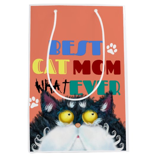 Best Cat Mam Ever | Gekke kat Lovers Funny Medium Cadeauzakje (Voorkant)
