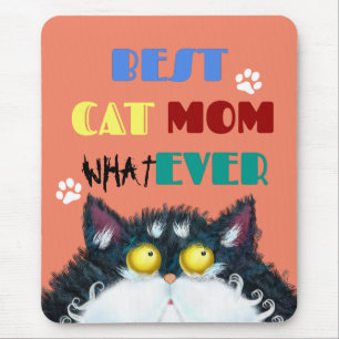 Best Cat Mam Ever Gekke kat Lovers Funny Muismat