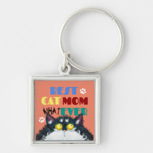 Best Cat Mam Ever Gekke kat Lovers Funny Sleutelhanger