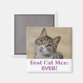 Best Cat Mam Ever Photo Magneet (Voorkant / Achterkant)