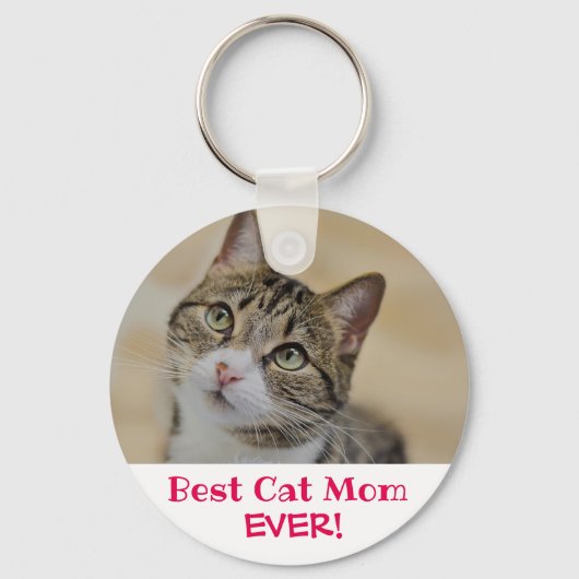 Best Cat Mam Ever Photo Sleutelhanger (Voorkant)