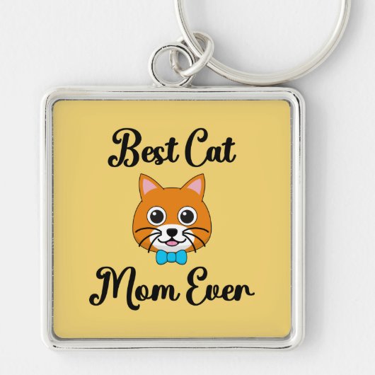Best Cat Mam Ever Sleutelhanger (Voorkant)