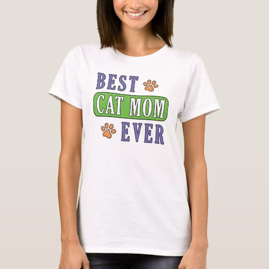 Best Cat Mam Ever T-shirt (Voorkant)