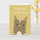 Best Cat Mam | MOEDERDAG Kaart (Gele Bloem)