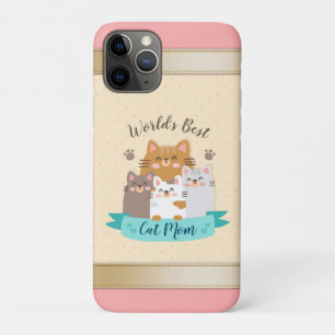 Best Cat Mam ter wereld - Cute Kittens iPhone 11 Pro Hoesje