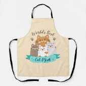 Best Cat Mam ter wereld - Cute Kittens Schort (Voorkant)