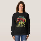 Best Cat Mama, ooit  Retrostijl Trui (Voorkant volledig)