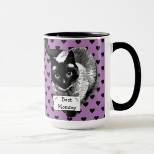 "Best Cat MMammie" Siamese Cat Lady Coffee-Mok Mok