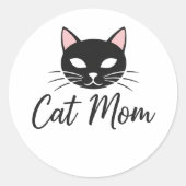 Best Cat Mom Ever Cute Funny Cat Lover Stickers (Voorkant)