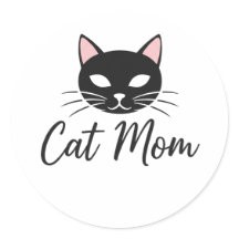 Best Cat Mom Ever Cute Funny Cat Lover Stickers
