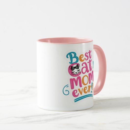 Best Cat Mom Ever Mug (Devant droit)