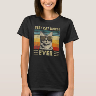 Best Cat oom Ever Retro Cat Father T-shirt
