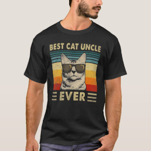 Best Cat oom Ever Retro Cat Father T-shirt