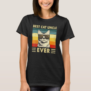 Best Cat oom Ever Retro Cat Father T-shirt