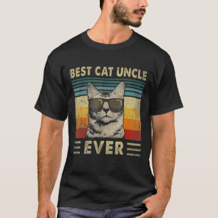 Best Cat oom Ever Retro Cat Father T-shirt