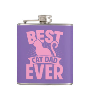Best Cat Pap Ever - Cat Silhouette Heupfles
