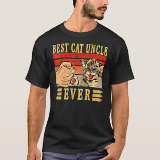 Best Cat Uncle Ever Cats Uncle Birthday Uncle T-shirt