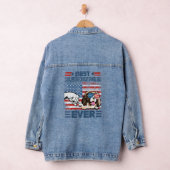 Best Cavalier King Charles Spaniel Dad Ever Americ Denim Jacket (Hangar)