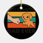 Best Cavapoo Dad Ever Cavoodle Cavapoo Dog Keramisch Ornament (Achterkant)