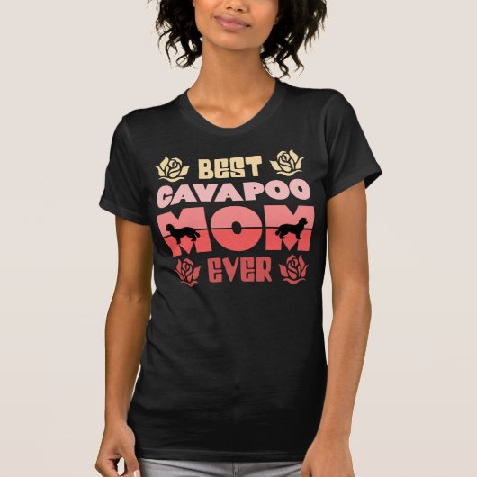 Best Cavapoo Mam Ever voor Cavapoo en Cavoodle T-shirt (Voorkant)