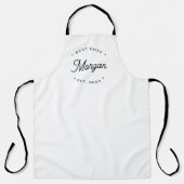 Best Chef Modern Retro Typography Personalized Schort (Voorkant)