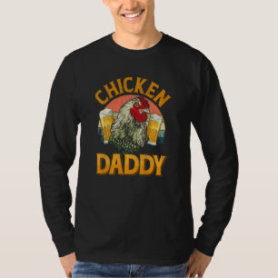 Best Chicken Dad Retro  Dad Poultry Farme T-shirt