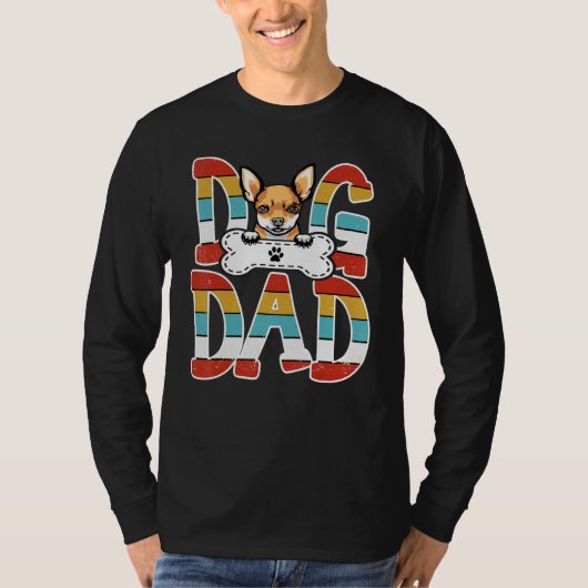 Best Chihuahua Dad Chihuahua Father's Day 2023 T-shirt (Voorkant)