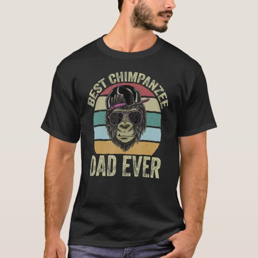 Best Chimpansee Pap Monkey Chimp Ape Wildlife Chim T-shirt (Voorkant)