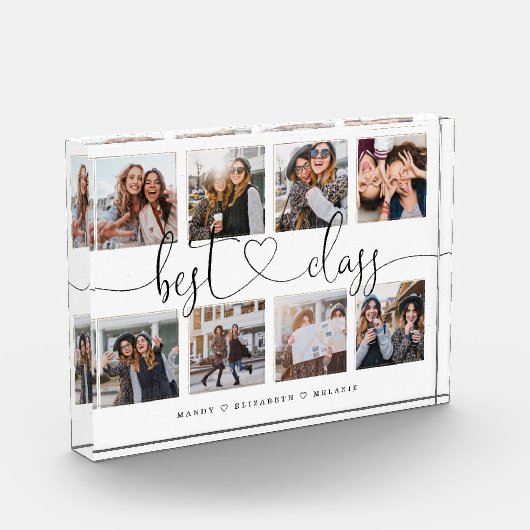 Best Class Script Gift voor vrienden Fotocollage Fotoblokken (Links)