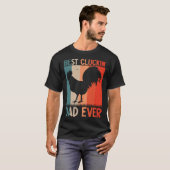 Best Cluckin Dad Ever Farming Rooster Hen Poultry  T-shirt (Voorkant volledig)
