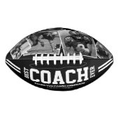 “Best Coach Ever” 4-Photo Team Collage American Football (Voorkant)