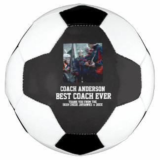 Best Coach Ever Sports Modern Thank You Unique