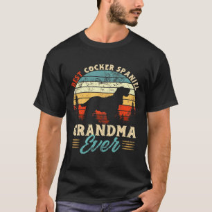 Best Cocker Spaniel Grandma Ever Dog T-shirt