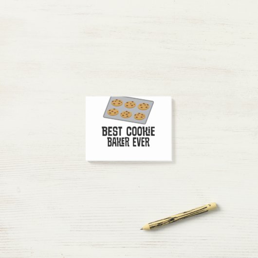 Best Cookie Baker Ever Baking Gift Post-it® Notes (Op bureau)