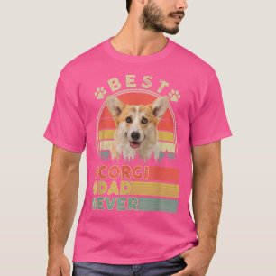 Best Corgi Dad Ever Funny Welsh Corgi Lover Dog Fa T-shirt