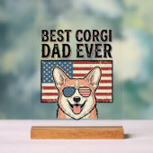 Best Corgi Dad Ever Patriotic Vintage Dog Shirt_1 (Neutre)