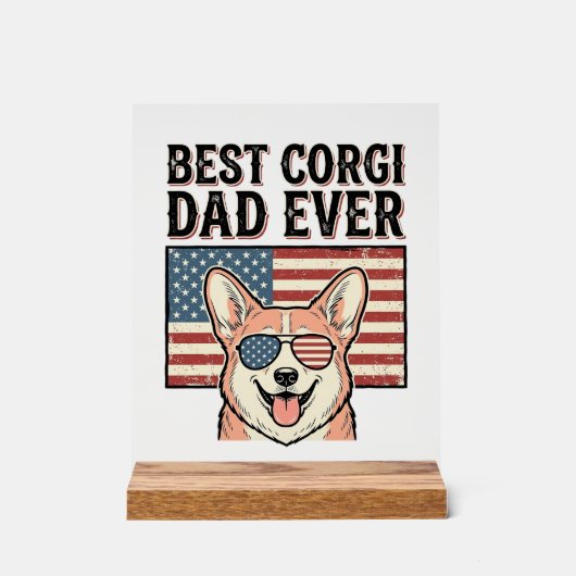 Best Corgi Dad Ever Patriotic Vintage Dog Shirt_1 (Recto)