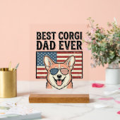 Best Corgi Dad Ever Patriotic Vintage Dog Shirt_1 (Mariage)