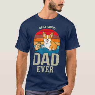 Best Corgi Dad Oost Fathe's Day Gifts Hondenliefhe T-shirt