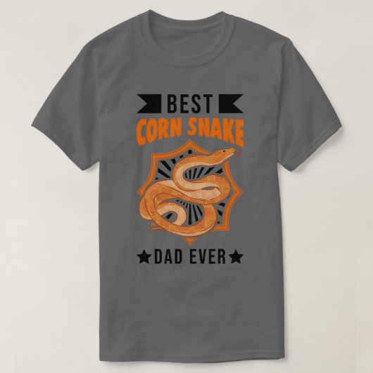 Best Corn Snake Dad Ever Kornnatter T-shirt (Design voorkant)